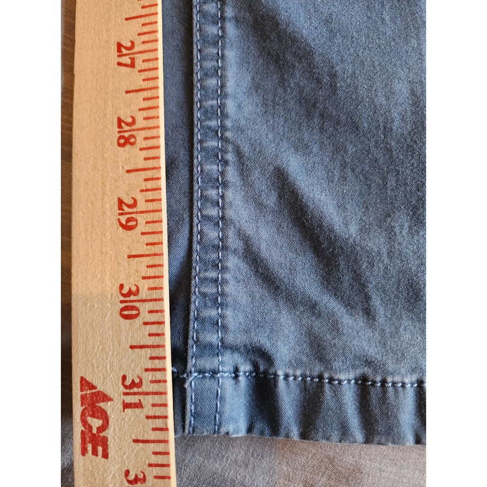 Hiltl Seth Blue Marzotto Super 100s Cotton Blend Trousers Mens 35/32 Chino Pants - Picture 8 of 10